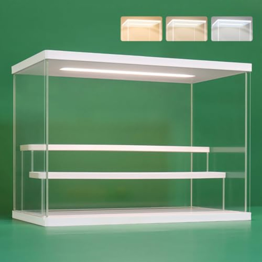 Battery Case Storage - Прозрачная акриловая витрина-подставка со светодиодной подсветкой,