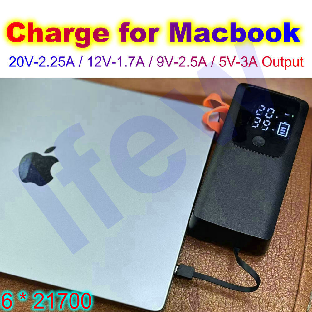 45 Вт Power Bank Shell 21700 Ч – обзор и цена Battery Case Storage